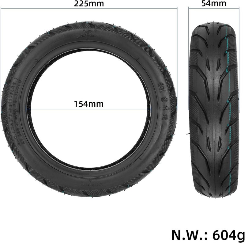 ZAITUO 9-inch 9x2 Rubber Self-sealing Self-healing 9" Tubeless Tire 9 x 2 Tyre Replace for KickScooter Electric Scooter Tyre Wheel Parts (2) - Image 2